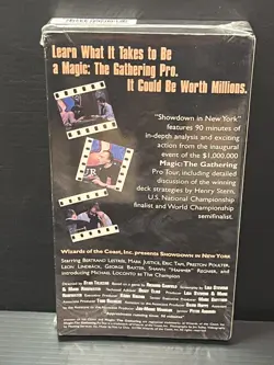MTG MAGIC THE GATHERING SHOWDOWN IN NEW YORK 1996 RARE SEALED VHS PROSHIPPER - Image 2