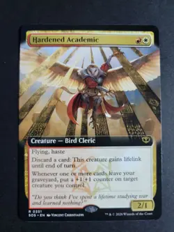 Hardened Academic (Extended Art) Rare MTG Secrets of Strixhaven - Image 1
