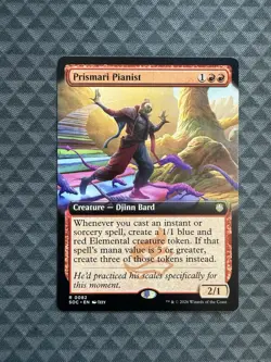 MTG Prismari Pianist #0082 Extended Art R Commander: Secrets of Strixhaven (SOC) - Image 1