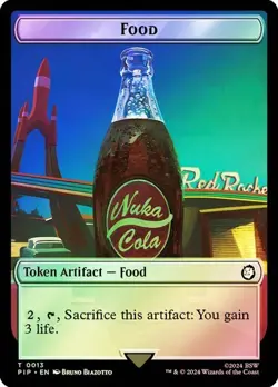 Food Token FOIL - 0013 - Fallout PIP MTG - Image 1