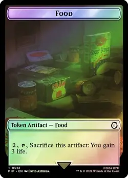 Food Token FOIL - 0012 - Fallout PIP MTG - Image 1