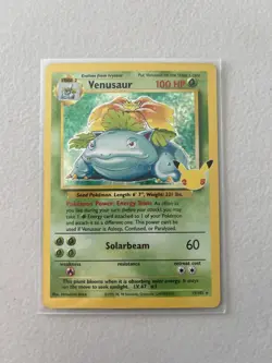 Pokemon TCG Celebrations Venusaur Holo Rare Card #15/102 Classic Collection - Image 1