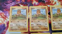 Pokemon TCG Base Set Lot WOTC 1999 Diglett 47/102 x4, Dugtrio 19/102 x4 - Image 2