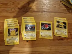 Pokemon TCG Base Set Lot x12 1999 All Electric - Image 1