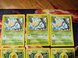Pokemon TCG Base Set Lot WOTC 1999 Weedle 69/102, Kakuna 33/102, Beedril 17/102 - Image 2