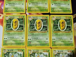 Pokemon TCG Base Set Lot WOTC 1999 Weedle 69/102, Kakuna 33/102, Beedril 17/102 - Image 3