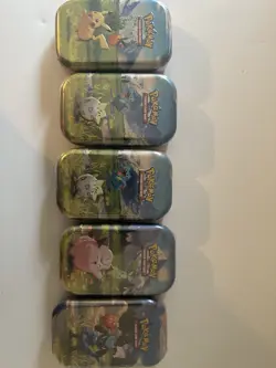 Pokemon TCG Ascended Hero’s 2 Pack Tin Factory Sealed New Lot Of 5 - Image 1