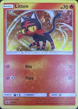 Litten - SM23 Holo Promo Sun & Moon Promo Pokemon Holo Lightly Played - Image 1