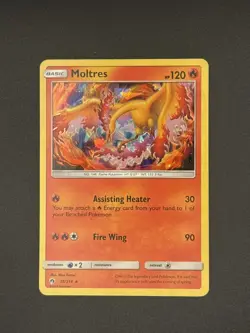 Moltres #38/214 Lost Thunder Cracked Ice Holo Rare Pokemon - LP - Image 4