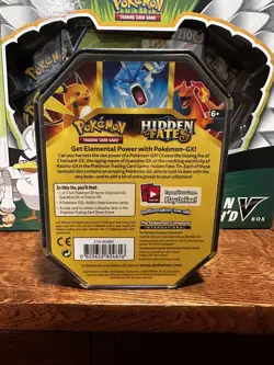 Pokemon TCG Hidden Fates Raichu GX Tin Sealed NEW 4 Booster Packs - Image 2