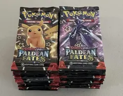 Pokemon TCG S&V - Paldean Fates Booster Pack Lot of 36 FACTORY SEALED PACKS BOX - Image 1