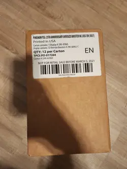 Pokemon 25th Anniversary SINNOH First Partner Pack - Sealed Display 12 Packs - Image 1