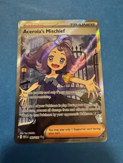 Pokemon TCG Acerola’s Mischief 165/132 Ultra Rare English Mega Evolution NM - Image 1