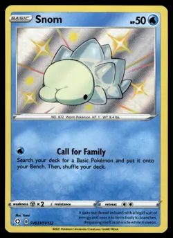 Snom SV033/SV122 Shiny Rare Shining Fates Shiny Vault Pokemon Holo NM - Image 1