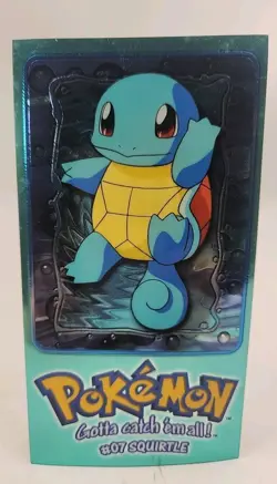Topps Pokemon TV Animation Series Squirtle Tin Topper #07 Card 2 of 5 1999 - Image 1