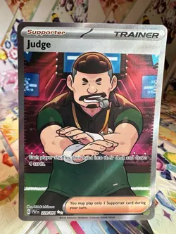 Pokemon TCG Judge Scarlet & Violet: Paldean Fates 228/091 Holo Ultra Rare Card - Image 1