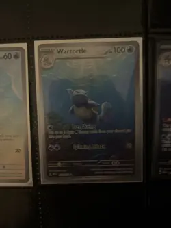 Pokemon 151 Set IR & Sir Blastoise EX Wartortle Squirtle, English,MINT Condition - Image 3
