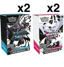 2 EACH Pokemon Black Bolt and White Flare Booster Bundle Set of 4 *SEALED* - Image 1