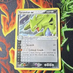 Pokemon Tyranitar ex 17/17 EX Team Rocket Returns Rare Stage 2 English (2004) - Image 2