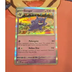 Pokemon Gengar Rare Reverse Holo 094/165 Sv: Scarlet & Violet 151 130 HP English - Image 1