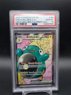 2025 Iono’s Bellibolt EX SVP 194 Premium Collection PSA 10 Pokemon TCG - Image 1