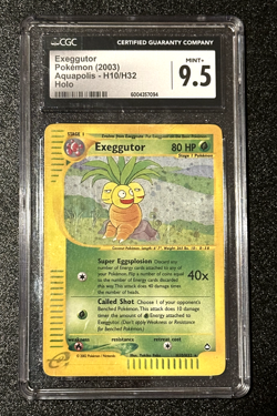 CGC 9.5 💎 EXEGGUTOR H10 HOLO - 2003 POKEMON AQUAPOLIS WIZARDS OF THE COAST - Image 1