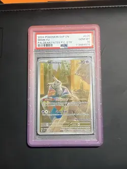 Pokemon Center ETB Promo Mimikyu Paldean Fates 75/108, PSA 10 - Image 1