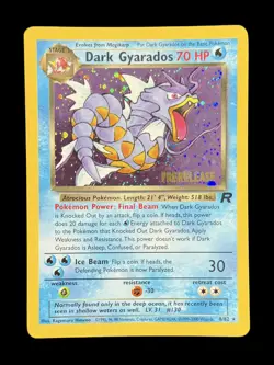 Pokemon TCG Dark Gyarados 8/82 Prerelease Team Rocket Set NM/Mint WOTC Vintage - Image 1