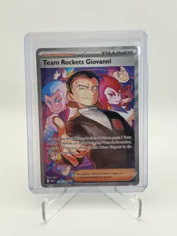Pokemon Team Rocket's Giovanni Full Art Trainer 238/182 Secret Rare NM (Deutsch) - Image 4