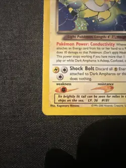 Dark Ampharos 1/105 Neo Destiny Holo Pokemon Tcg - Image 4