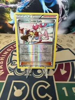 Pokemon Reverse Holo Pokemon Center Lady Generations 68/83 - Image 1