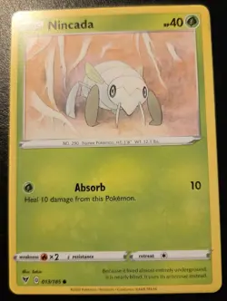 Nincada 013/185 Common Sword & Shield: Vivid Voltage Pokemon TCG - Image 1