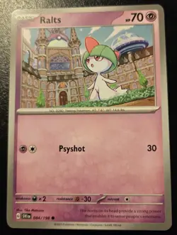 Ralts 084/198 Common Scarlet & Violet Pokemon TCG - Image 1