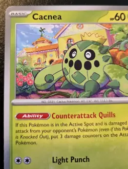 Cacnea 005/198 Common Scarlet & Violet Pokemon TCG - Image 2