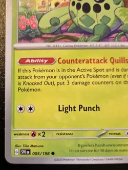 Cacnea 005/198 Common Scarlet & Violet Pokemon TCG - Image 4