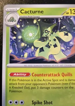 Cacturne 006/198 Uncommon Scarlet & Violet Pokemon TCG - Image 2