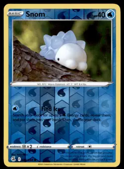 Snom 084/264 Common Fusion Strike Pokemon Yuka Morii Reverse Holo Near Mint - Image 1