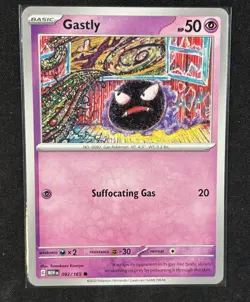 Pokemon - Gastly 092/165 - 151 Common - NM - Image 1