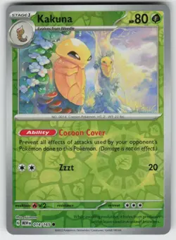 Kakuna 014/165 Common 151 Pokemon Reverse Holo Near Mint - Image 1