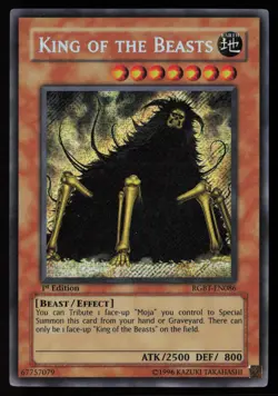 Yugioh King of the Beasts RGBT-EN086 1st Edition Secret Rare NM - Image 1