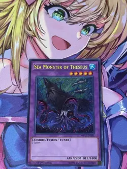Yugioh 1x Sea Monster of Theseus Secret Rare MP17-EN231 2017 Mega-Tins 1st Ed NM - Image 1