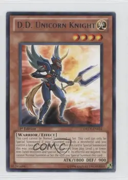 R - DD Unicorn Knight 1st Ed. YuGiOh Duelist evolution #DREV-EN011 2010 - Image 1