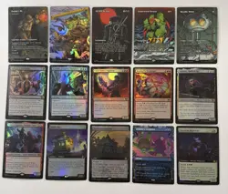 MTG TMNT 65 Card Lot-5 MYTHIC, 10 RARE, 20U, 30C) Donnie’s Bo Plague Vermin P20 - Image 4