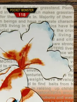 Pokemon Carddass Card Goldeen File No.118 Bandai Pocket Monsters Red ver. - Image 4