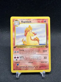 Rapidash 44/64 Jungle 1st Edition Non Holo Foil Pokemon 1999 Vintage Card - Image 1