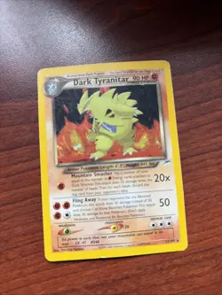 Pokemon TCG Dark Tyranitar Neo Destiny Holo Rare Card 11/105 NM Near Mint - Image 1