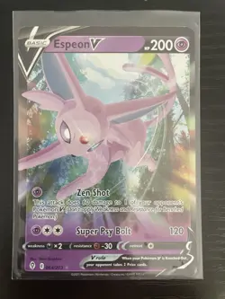 Espeon V - 064/203 - Pokemon Evolving Skies Sword & Shield Ultra Rare Card NM - Image 1
