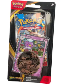 Pokemon TCG Mega Evolution Booster Pack Drifblim Promo Card Coin - Image 1