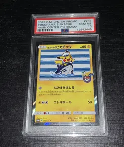 2018 Pokemon Japanese PSA 10 Yokohama’s Pikachu 283 SM-P Promo Card - Image 1