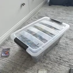 Pokemon TCG Large Mixed Card Lot in Storage Box - Image 1